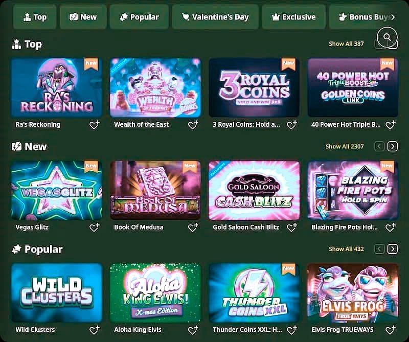 LolaJack bono de bienvenida – Contribución de los juegos al wager del bono de bienvenida