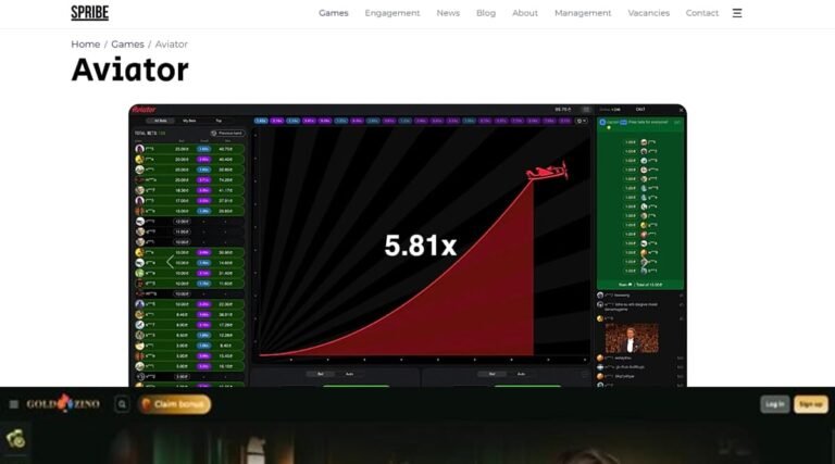 Jugar a Aviator en Goldzino